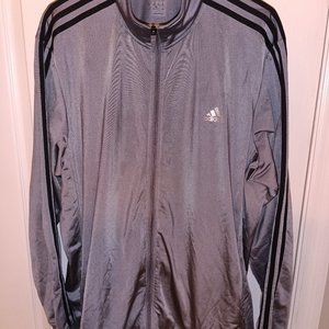 Gray Adidas Track Jacket